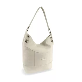   Zellia ZLB401 matt, krokodilmintás bézs női válltáska, oldalpántal 33 x 27 x 12 cm