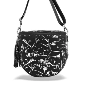  Dámska taška cez rameno Zellia Zlb12 čierna - Leaf -