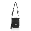  Dámska čierna kabelka Zellia 24078, crossbody, 21 x 16 x 5,5 cm