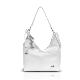   Zellia Zlb407-F fehér-ezüst női válltáska 43 x 34 x 10 cm