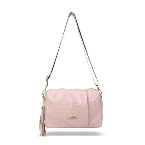  Dámska crossbody kabelka Zellia Zlb210 púdrová 25 x 17 x 9 cm