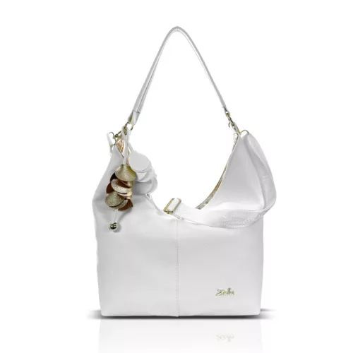 Zellia Zlb407-F fehér női válltáska 43 x 34 x 10 cm