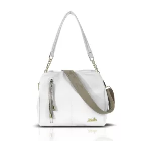  Zellia Zlb424 fehér női válltáska oldalpánttal 28 x 28 x 8 cm