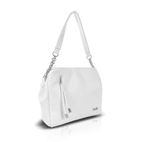   Zellia Zlb424 fehér, női válltáska oldalpánttal 28 x 28 x 8 cm