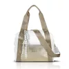  Dámska kabelka cez rameno Zelia 24030 v bielo-zlatej farbe 30 x 26 x 12 cm