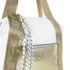 Dámska kabelka cez rameno Zelia 24030 v bielo-zlatej farbe 30 x 26 x 12 cm