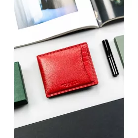  Kožené puzdro na karty Cavaldi Cw1012-Ndm-0858 Červené