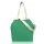  Zellia dámska prešívaná, zelená taška cez rameno, kabelka