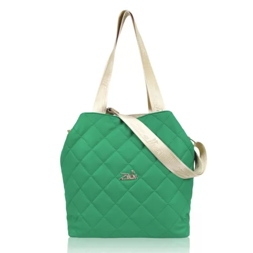  Zellia dámska prešívaná, zelená taška cez rameno, kabelka