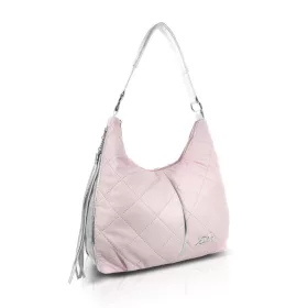   Zellia 25188 púder női steppelt válltáska oldalpánttal 33 x 30 x 12 m