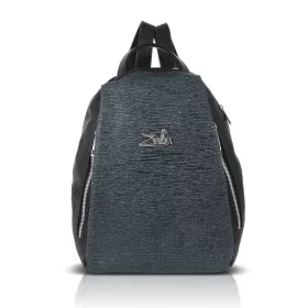  Zellia 24147 fekete-grafit hátitáska, hátizsák 32 x 29 x 13 cm
