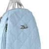 Zellia 24147 baba kék steppelt hátitáska, hátizsák 32 x 29 x 13 cm