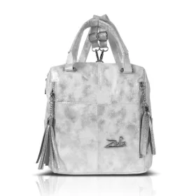 Zellia 25180 női ezüst hátizsák 27 x 25 x 14 cm