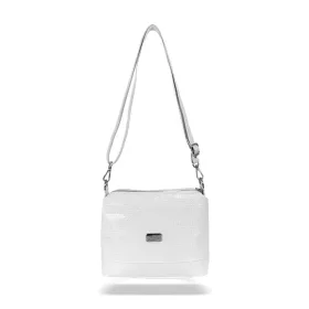   Zellia Zvn24011 ezüst, csillámos női oldaltáska 22 x 18 x 9 cm