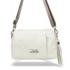  Dámska crossbody kabelka Zellia Zlb210 svetlobéžová 25 x 17 x 9 cm