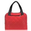  Dámska prešívaná červeno-čierna športová taška Zellia