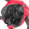  Dámska prešívaná červeno-čierna športová taška Zellia