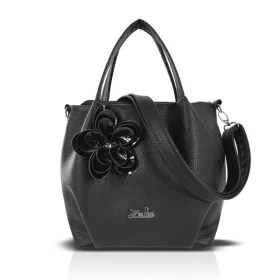  Zellia Zlb324-F fekete női kézitáska oldalpánttal 27 x 25 x 14 cm