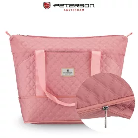    Cestovná taška Peterson Ptn Pik-02-8595 Ružová - Prešívaná -