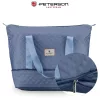  Cestovná taška Peterson Ptn Pik-02-8618 L.Blue - Prešívaná - Béžová