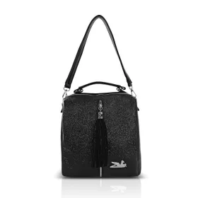   Zellia 22112 fekete női  hátizsák, állítható vállpántokkal 30 x 27 x 12 cm