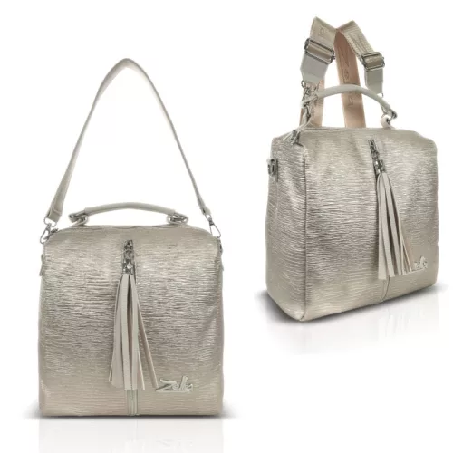 Zellia 22112 Groove arany női hátizsák, állítható vállpántokkal 30 x 27 x 12 cm