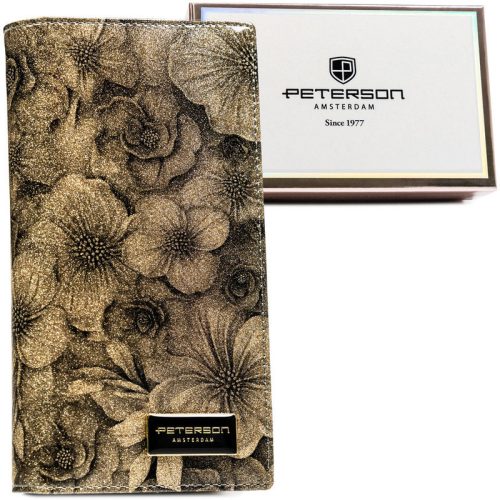  Dámska kožená peňaženka Peterson béžovej farby 19 x 10 x 2,5 cm