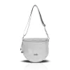  Dámska strieborná crossbody kabelka Zellia Zlb12 25 x 23 x 11 cm