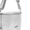  Dámska strieborná crossbody kabelka Zellia Zlb12 25 x 23 x 11 cm