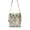 Zellia 26040 bézs-arany női bucketbag, oldaltáska 23 x 20 x 8 cm