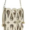 Zellia 26040 bézs-arany női bucketbag, oldaltáska 23 x 20 x 8 cm