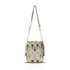 Zellia 26040 bézs-arany női bucketbag, oldaltáska 23 x 20 x 8 cm