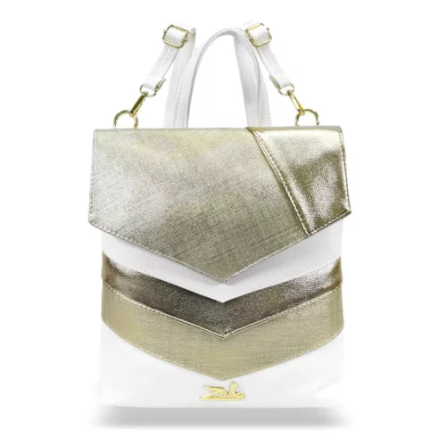  Dámsky zlatý ruksak Zellia 31×29 cm