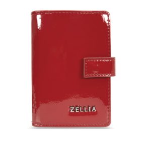    Dámske puzdro na karty Zellia Hz-128 K892 - 2166 červené lakované 11,5 x 7,5 x 2 cm