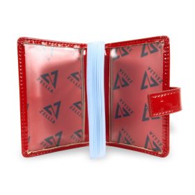    Dámske puzdro na karty Zellia Hz-128 K892 - 2166 červené lakované 11,5 x 7,5 x 2 cm