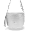  Dámska strieborná bočná kabelka Zellia, crossbody