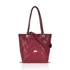   Zellia ZVN26005 málnabordó női válltáska, shopper 37 x 32 x 12 cm