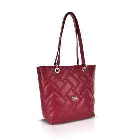   Zellia ZVN26005 málnabordó női válltáska, shopper 37 x 32 x 12 cm