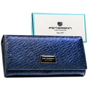   Dámska peňaženka Peterson Ptn Px27-Cnf-5457 modrá - tmavomodrá
