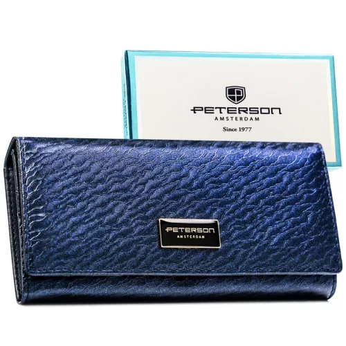 Dámska peňaženka Peterson Ptn Px27-Cnf-5457 modrá - tmavomodrá