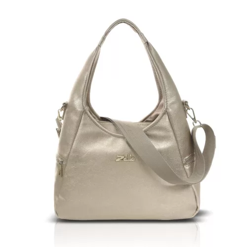Zellia Zlb316 arany női válltáska, oldalpánttal 45 x 32 x 12 cm