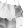  Dámska kabelka cez rameno Zellia Zlb449 v bielo-striebornej farbe s bočným popruhom 32 x 29 x 12 cm