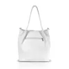  Dámska kabelka cez rameno Zellia Zlb449 v bielo-striebornej farbe s bočným popruhom 32 x 29 x 12 cm