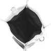  Dámska kabelka cez rameno Zellia Zlb449 v bielo-striebornej farbe s bočným popruhom 32 x 29 x 12 cm