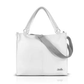   Zellia Zlb318 női fehér kézitáska, oldaltáska 34 x 32 x 11 cm