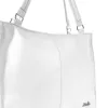 Zellia Zlb318 női fehér kézitáska, oldaltáska 34 x 32 x 11 cm