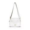  Dámska crossbody kabelka Zellia Zlb444 v bielo-zlatej farbe 24 x 16 x 8,5 cm