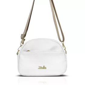   Dámska crossbody kabelka Zellia Zlb444 v bielo-zlatej farbe 24 x 16 x 8,5 cm