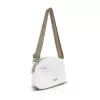  Dámska crossbody kabelka Zellia Zlb444 v bielo-zlatej farbe 24 x 16 x 8,5 cm