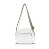  Dámska crossbody kabelka Zellia Zlb444 v bielo-zlatej farbe 24 x 16 x 8,5 cm